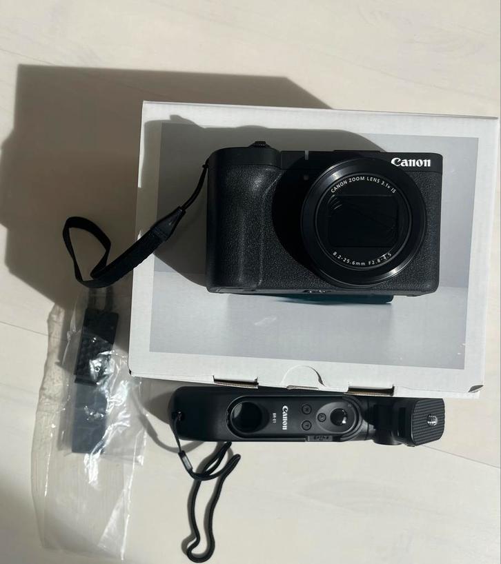 Canon PowerShot V1 + Canon statief met bediening Nieuwstaat, Audio, Tv en Foto, Fotocamera's Digitaal, Zo goed als nieuw, Canon