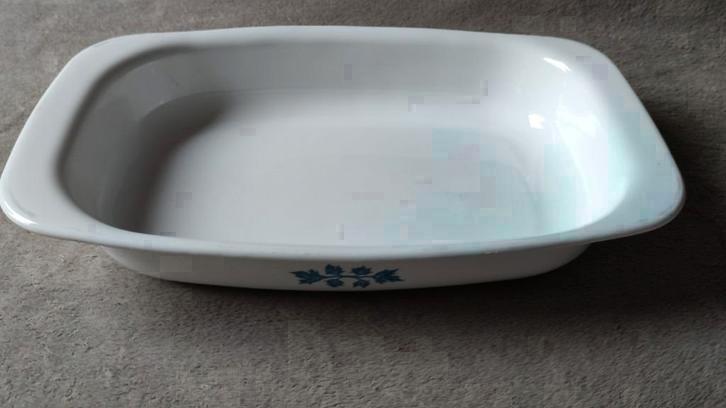 TOPSTAAT Corning Ware ovenschaal - Blue Band - 39 x 25cm, Huis en Inrichting, Keuken | Servies, Zo goed als nieuw, Schaal of Schalen