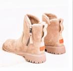 F&8 🎀suède look laarsjes met bont mt 39/40 nieuw!, Bruin, Lage of Enkellaarzen, Nieuw, Verzenden