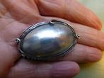 Unieke handgesmede Zilveren Hanger/Broche Nautilus schelp, 4 tot 7 cm, Verzenden, Nieuw, Met edelsteen
