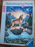 Ravensburger puzzel 1000 stukjes Huilende wolf, Ophalen of Verzenden, 500 t/m 1500 stukjes, Zo goed als nieuw, Legpuzzel