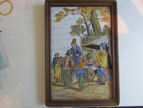 een leuk tegeltableau met een kwakzalver van westraven, Antiek en Kunst, Antiek | Wandborden en Tegels, Ophalen of Verzenden