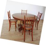 Mooie vintage bolpoottafel, lichte kleur eiken, antiek., Antiek en Kunst, Antiek | Meubels | Tafels, Ophalen