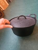 Hackman Gietijzeren Braadpan 25cm Dutch oven, Huis en Inrichting, Keuken | Potten en Pannen, Ophalen, Gebruikt, Gietijzer, Keramische plaat