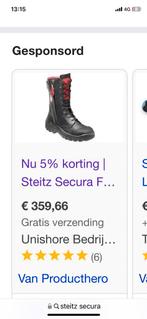 Steitz Secura brandweerlaarzen maat 40, Ophalen of Verzenden, Zo goed als nieuw