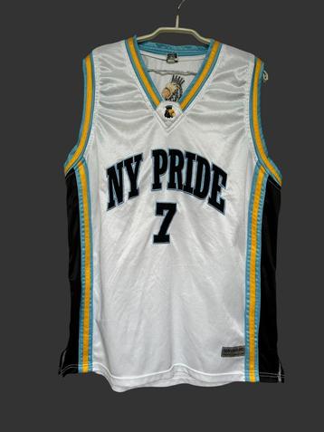 Vintage Basketbal Jersey Maat L Wit NY Pride Première AAU beschikbaar voor biedingen