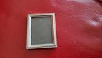 Oud retro zilver kleur Portret fotolijstje pasfoto lijst mat, Ophalen of Verzenden