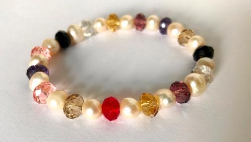 Mooie armband met prachtige Natuurlijke parels, Sieraden, Tassen en Uiterlijk, Armbanden, Zo goed als nieuw, Met edelsteen, Ophalen