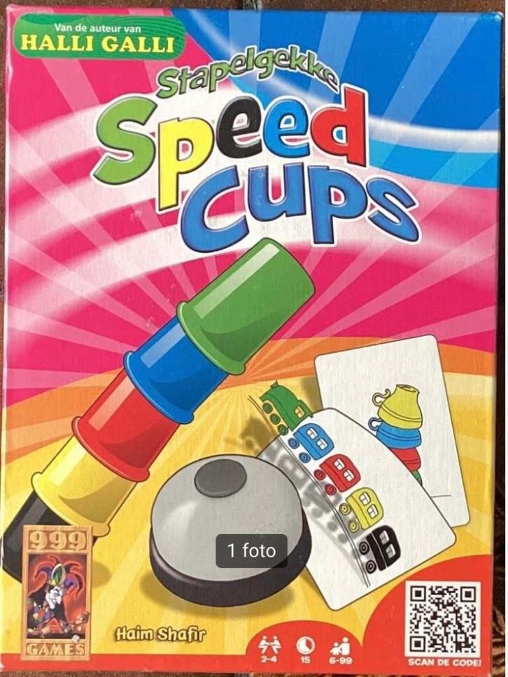 Stapelgekke Speed Cups Actiespel 999 games, Hobby en Vrije tijd, Gezelschapsspellen | Kaartspellen, Zo goed als nieuw, Ophalen of Verzenden