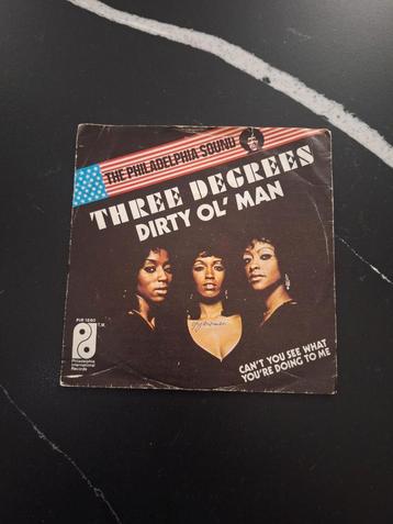7" Vinyl Single - Three Degrees - Dirty Ol' Man beschikbaar voor biedingen