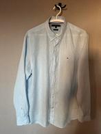 Tommy Hilfiger Lichtblauw Overhemd - ZGAN maat L, Ophalen of Verzenden, Zo goed als nieuw, Blauw