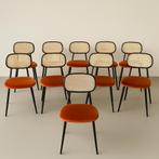 Set van 10 stijlvolle rotan eetkamerstoelen, Antiek en Kunst, Ophalen