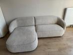 Chubby chaise Beige teddy bank van Fonq, Huis en Inrichting, Ophalen, Zo goed als nieuw, Vierpersoons of meer, Stof