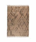 Dutchbone Ishank Vloerkleed 170x240 | Was €279, nu, Huis en Inrichting, Stoffering | Tapijten en Kleden, Crème, Wol, jute, katoen