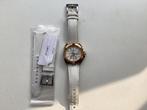 SEIKO WATCH CHRONO/ VELATURA  MET DIAMANT, Seiko, Leer, Staal, Ophalen of Verzenden