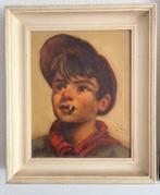 Schilderij Jongen met eikeldopje, Verzenden