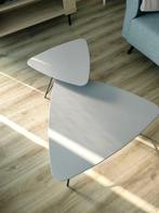 set van 2 Bijzettafeltjes, Huis en Inrichting, Tafels | Bijzettafels, Ophalen, 55 tot 75 cm, Zo goed als nieuw, Overige materialen