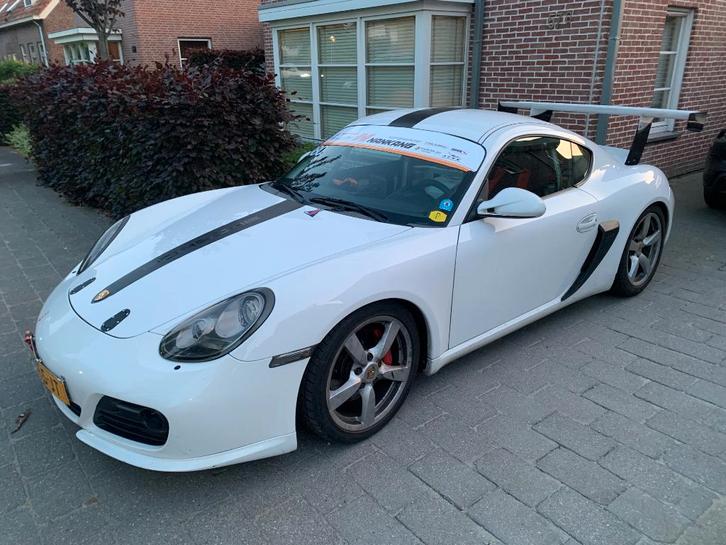Trackday Porsche Cayman S 2010 Wit - betaling kan in BTC, Auto's, Porsche, Particulier, Cayman, ABS, Airconditioning, Alarm, Cruise Control