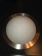 Plafondlamp rond, Ophalen of Verzenden, Zo goed als nieuw, Glas