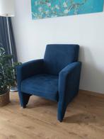 Blauwe stoel MONTEL. Stof Montara. NIEUWSTAAT, Huis en Inrichting, Fauteuils, Ophalen, 75 tot 100 cm, Zo goed als nieuw, Stof