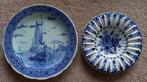 2 mooie Delftsblauwe borden, puntgaaf, Ophalen of Verzenden, Zo goed als nieuw