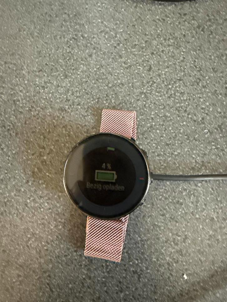 Polar Vintage M sporthorloge, Sieraden, Tassen en Uiterlijk, Smartwatches, Gebruikt, Android, Roze, Hartslag, Ophalen of Verzenden