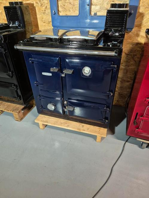 Rayburn 200SFW | Houtgestookt Fornuis | Donkerblauw emaille, Huis en Inrichting, Kachels, Zo goed als nieuw, Houtkachel, Hout