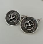 Machetknopen zilver 800 BAS steenbok trachten jacht vintage, Ophalen of Verzenden, Gebruikt, Zilver