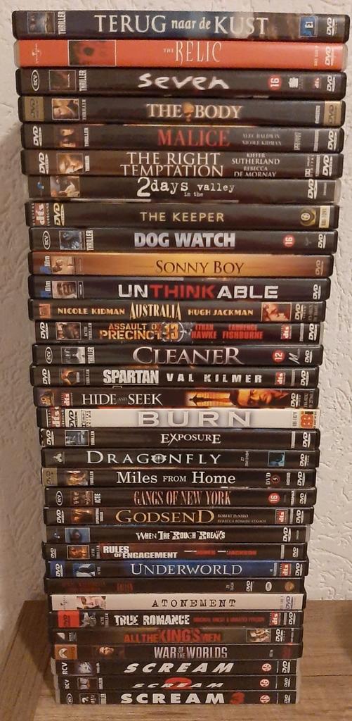 33 Dvd's ( Thrillers Op 5 Na ) Ophalen In Gemert, Cd's en Dvd's, Dvd's | Thrillers en Misdaad, Gebruikt, Vanaf 16 jaar, Verzenden