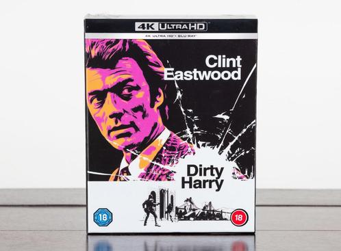 Dirty Harry 4K UHD + Blu-Ray STEELBOOK Box Set (UK Import), Cd's en Dvd's, Blu-ray, Nieuw in verpakking, Actie, Boxset, Ophalen of Verzenden