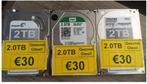2TB Desktop Hard drive, 3.5'' - €30,- P,St ( 3 Op Voorraad!), Intern, Refurbished, Ophalen of Verzenden, Desktop