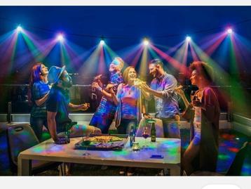 Feestverlichting met kleurrijke kleurveranderende discobal beschikbaar voor biedingen