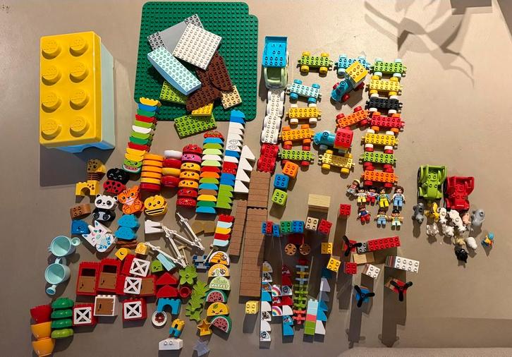 Grote Duplo Partij - Treinen, Voertuigen, Boerderij, Kinderen en Baby's, Speelgoed | Duplo en Lego, Zo goed als nieuw, Duplo, Complete set