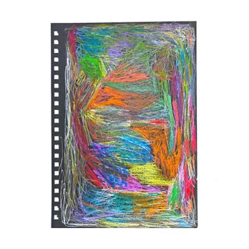 Peter Green (Fleetwood Mac) Abstract Crayon Artwork beschikbaar voor biedingen