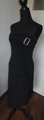 Zgan! Mooie strapless zwarte jurk, little black dress 36 S, Verzenden, Zwart, Zo goed als nieuw, *P*