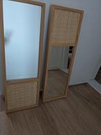 Ikea Folkja spiegel bamboe 2 stuks, Ophalen, Minder dan 50 cm, Zo goed als nieuw, Minder dan 100 cm