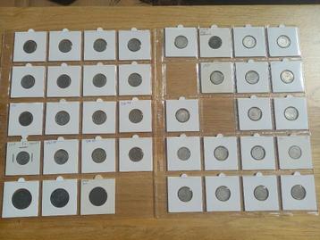 complete serie 25 cent 1892 - 1944 kwartjes + zink beschikbaar voor biedingen