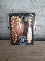 champagne en glas roze kerstboomhangers, Diversen, Kerst, Ophalen of Verzenden, Zo goed als nieuw