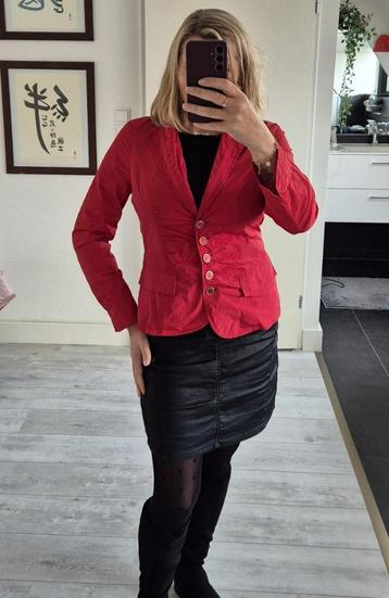 Rode dames blazer / jasje van Steilmann | maat 36 | ZGAN beschikbaar voor biedingen