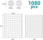 1080 stuks ronde klittenbandstickers | 540 stuks | Nieuw, Ophalen of Verzenden, Nieuw, Materiaal