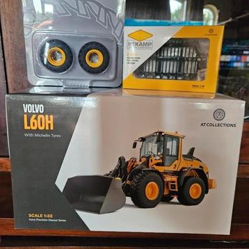 Volvo L60H SET incl dubbel lucht en Hekamp grasvork 1/32 beschikbaar voor biedingen