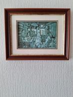 Anton Pieck schilderijtje, Antiek en Kunst, Ophalen