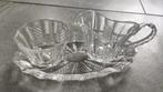 Glazen melk en suiker set, Antiek en Kunst, Antiek | Glas en Kristal, Ophalen of Verzenden