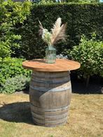 Bartafel statafel whiskyvat wijnvat tontafel regenton, Tuin en Terras, Regentonnen, 150 liter of meer, Ophalen, Gebruikt, Hout