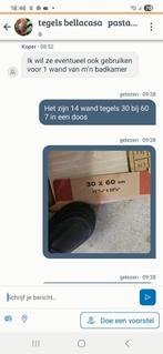 14 Wandtegels 30x60 cm, 60 cm of meer, Ophalen of Verzenden, Zo goed als nieuw, Minder dan 5 m²