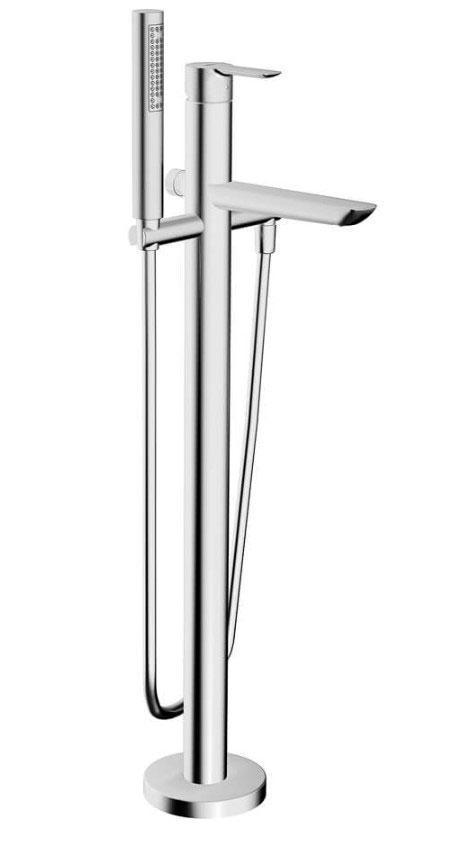Hansa Ligna vrijstaandevloer Badmengkraan chroom, Doe-het-zelf en Verbouw, Sanitair, Nieuw, Kraan, Chroom, Ophalen of Verzenden