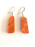 Native American jaspis oorhangers - new, Overige materialen, Hangers, Nieuw, Oranje