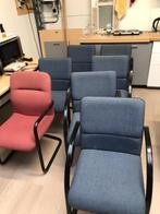 7 zeer stevige kantoorstoelen - in goede staat, Ophalen, Gebruikt, Blauw