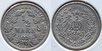 Duitsland Halve mark 1918 G Zilver, Postzegels en Munten, Munten | Europa | Niet-Euromunten, Zilver, Duitsland, Verzenden