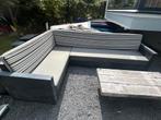 Loungebank met professionele kussens, Ophalen, Gebruikt, Hout